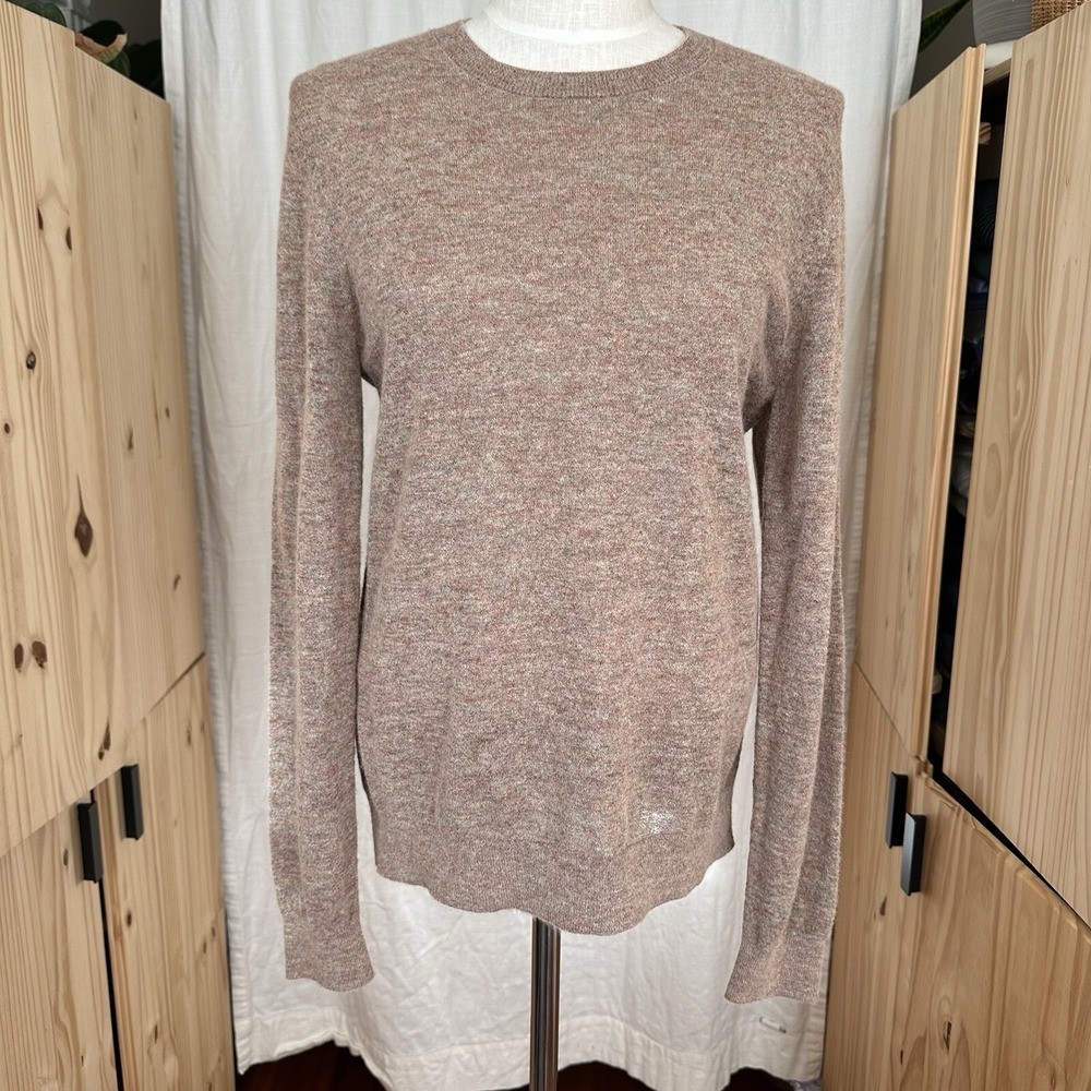 COS Alpaca Wool Blend Lightweight Sweater Women's M Rust‎ Red Brown Green Fall